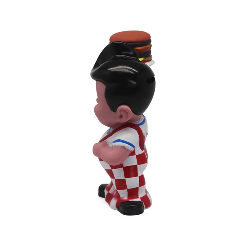20cm cartoon big Croatia boy eat hamburger Action Figure doll kid PVC coin collection jar toy