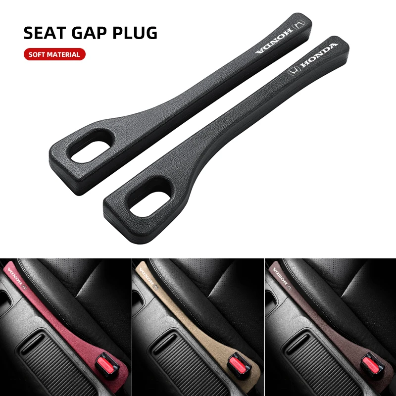 1/2pcs Car Seat Gap Filler Side Seam Plug Strip Leak-proof Filling For Honda Civic Fit Jazz Accord Pilot CRV Odyssey Passport