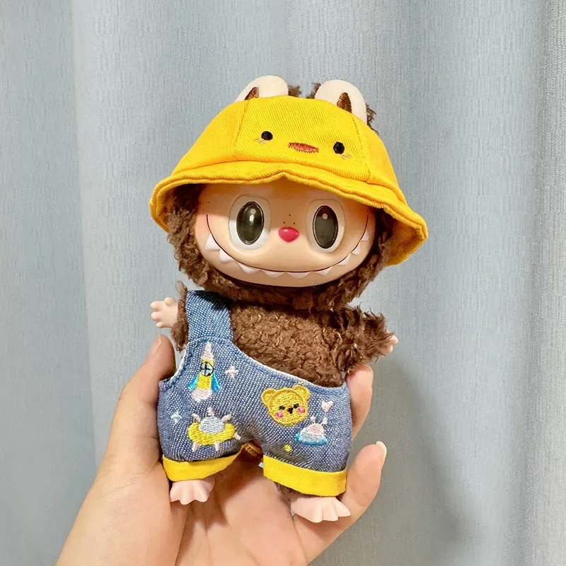 17cm Labubu I II Idol Dolls Cute Mini Plush Doll'S Clothes Shoes Cap Idol Dolls DIY Accessories Shoes for Dolls Gifts New Style