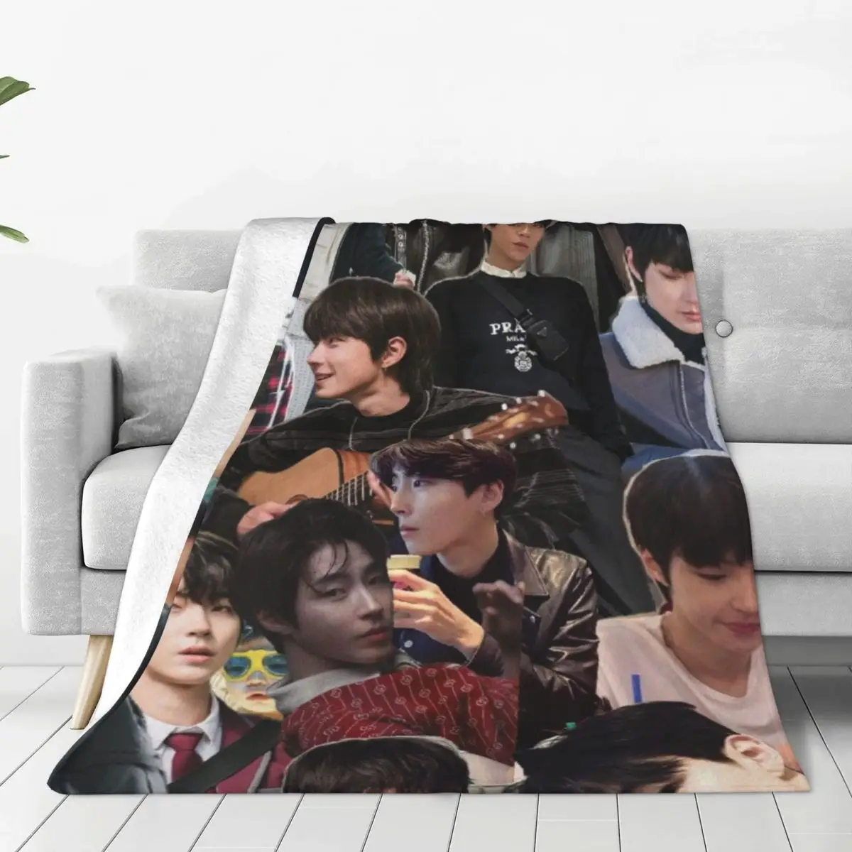 Hwang In Yeop Blanket Sofa Bedroom Bed Home Office Nap Blanket Car Travel Picnic Blankets Gift