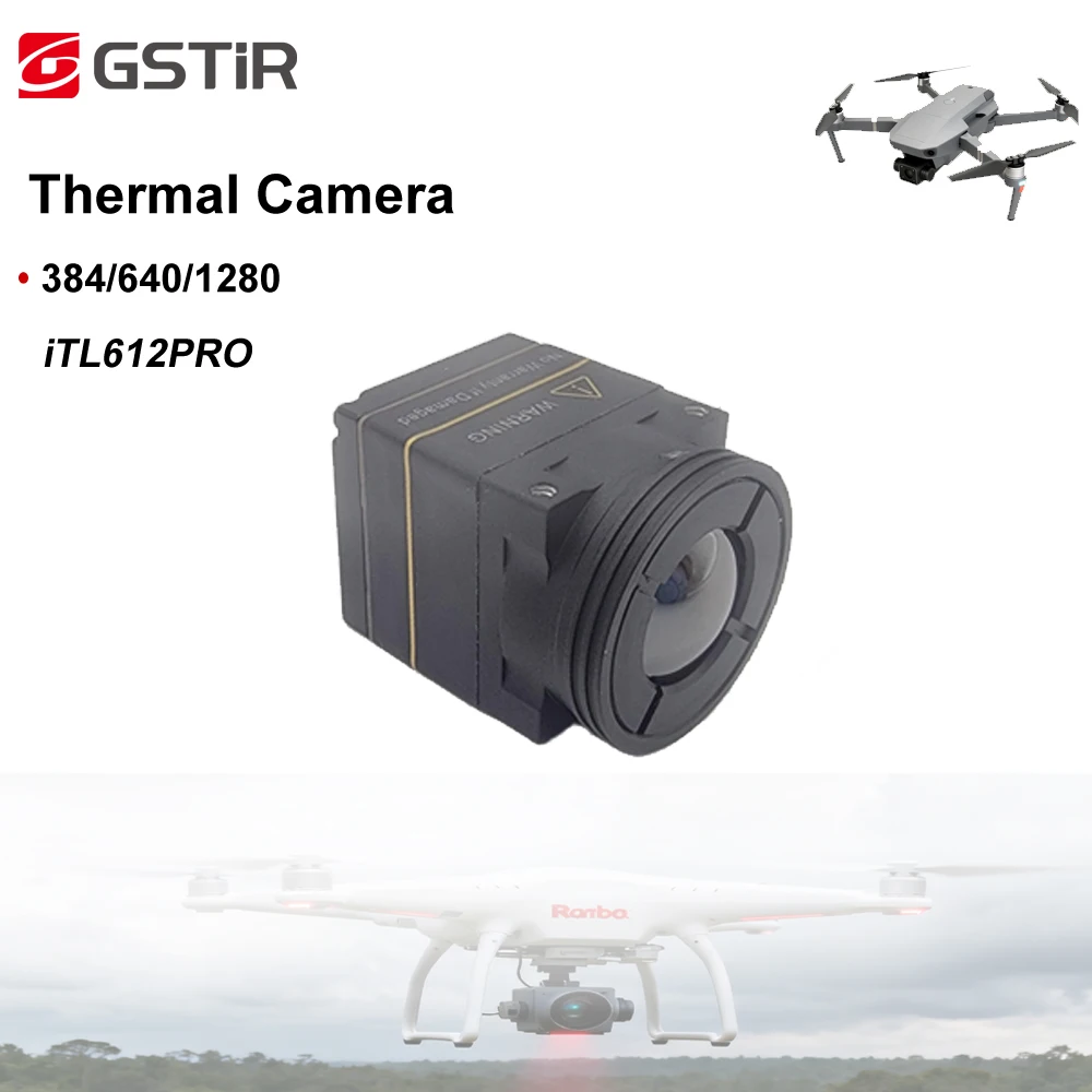 9.1mm ITL612pro FPV Thermal 640x512 CVBS 17.3X17.3mm Minisize Thermal Camera For FPV Drone Application With Sharp Fluent Images