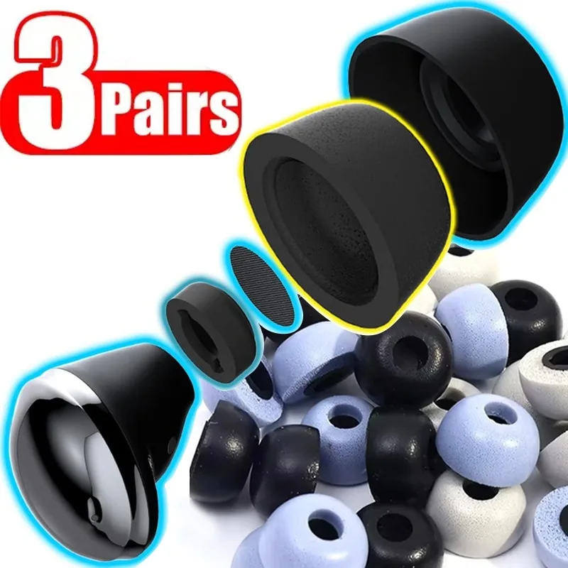 

Soft Memory Foam Earbuds Noise Isolating Ear Tips For Samsung Galaxy Buds 2 Pro Anti-Slip Replacement Eartips EarPlugs Ear Pads