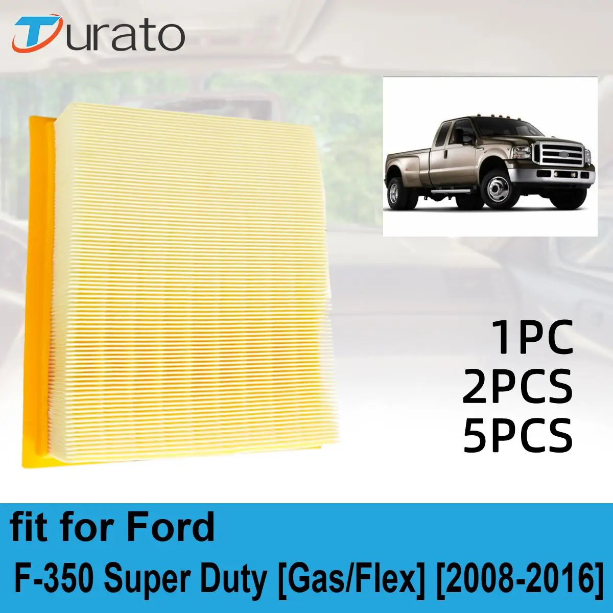 Car Engine Air Filter Pollen Auto Climate Control Gases Replace Accessories Pollen For Ford F-350 2008-2016 CA10262 7C3Z-9601-A