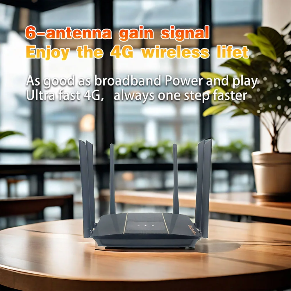 4G LTE Router Wireless Router Signal Amplifier 300Mbps 4G WiFi Router with SIM Card Slot 4G CPE Modem Router for Home Office