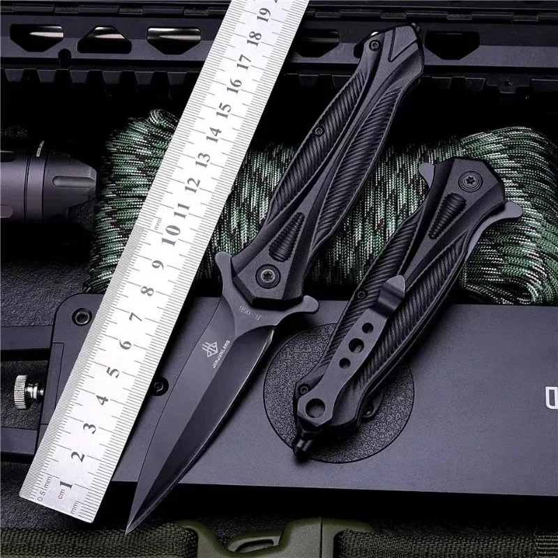 New beautiful outdoor knife, multi-function folding knife, high hardness outdoor portable self-defense knife and fruit knife