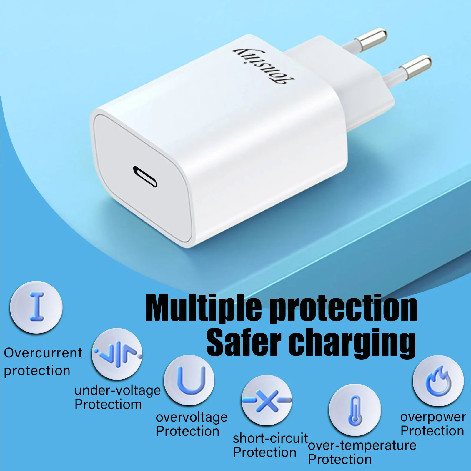 Usb c fast charger for iPhone 16 15 14 13 12 11 pro max plus apple adapter PD 27W Type C Wall Phone Charger for Google Pixel 8 image 5