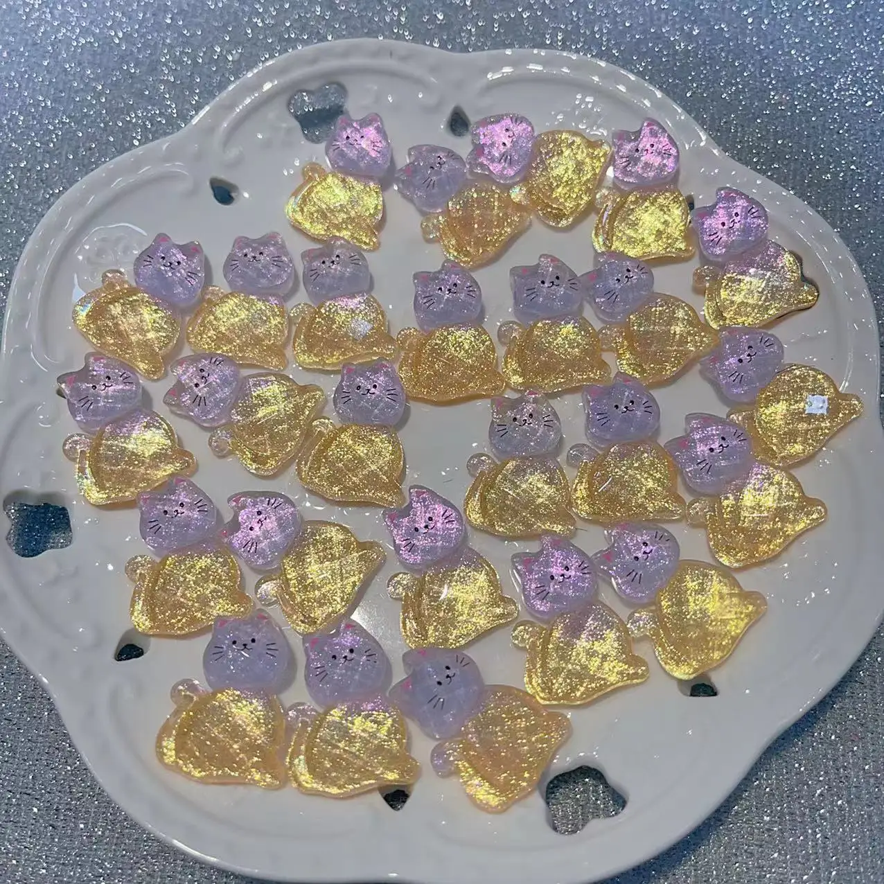 الكرتون ثلاثية الأبعاد الجلوس القط أرقام الراين اكسسوارات 19 × 27 مللي متر اليراع مضيئة هريرة أجزاء إطار صور جراب هاتف Charms بها بنفسك السحر ديكور