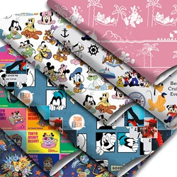 Disney Mickey Mouse Halloween 20*33cm fogli in ecopelle tessuto sintetico per borse per orecchini portafoglio per gioielli con fiocco artigianato fai da te