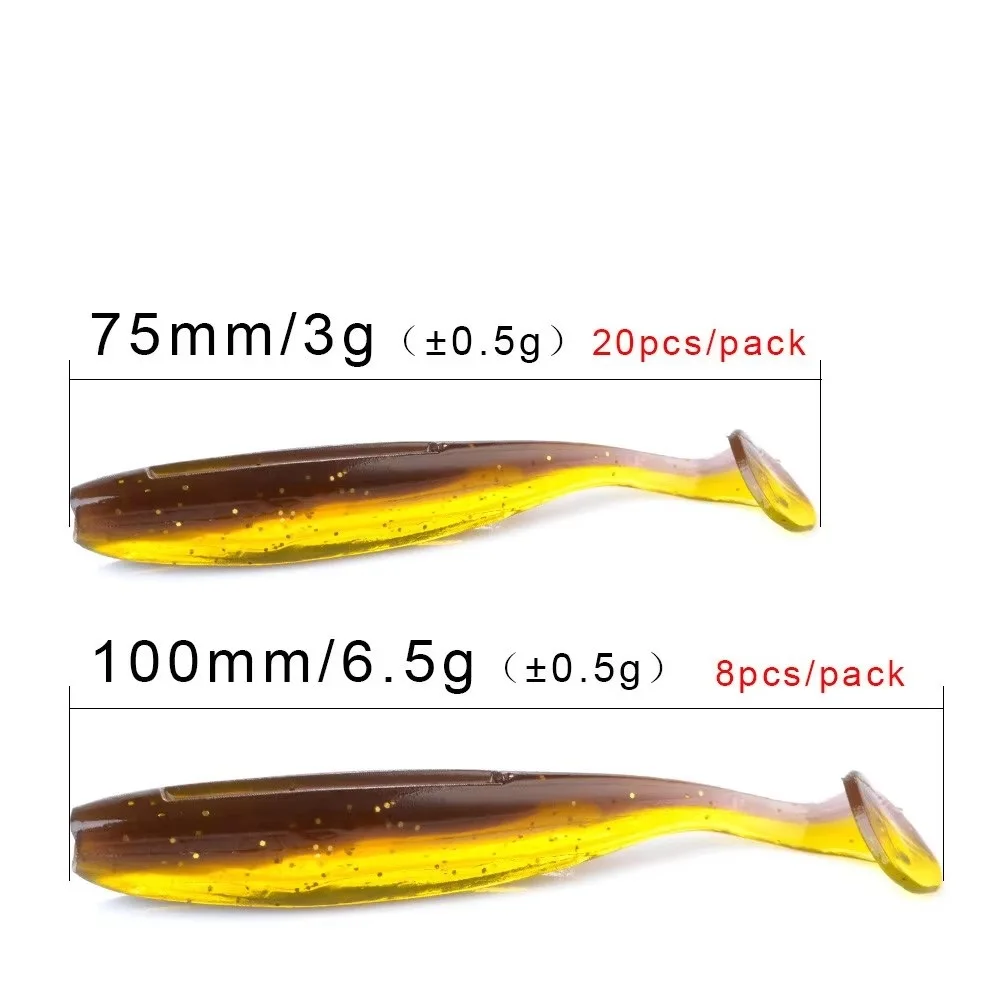 NGB Jigging Shad Señuelo Blando Cola en T para Black Bass - imagen 2