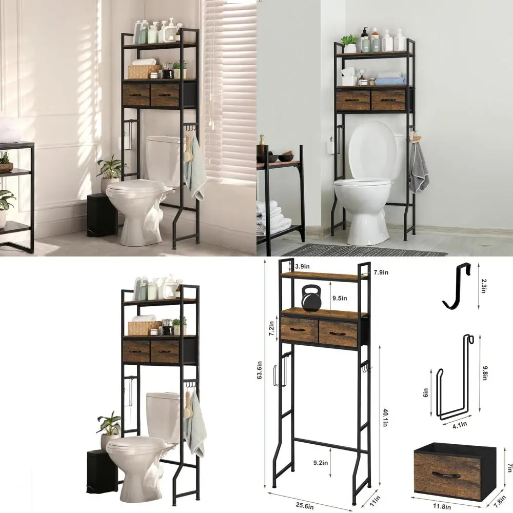 

Over The Toilet Storage Cabinet Bathroom Storage Cabinet Over Toilet Fit Most Toilets Above Toilet Shelf Bathroom Shelf Organize