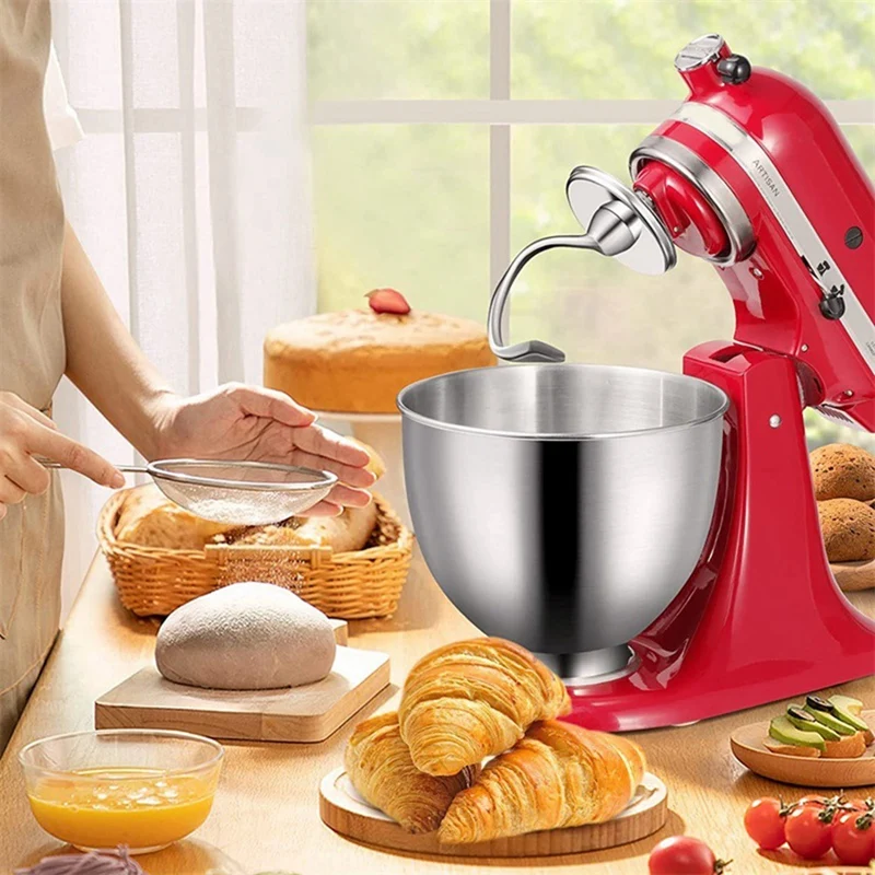 Piezas de fijación de ayuda para mezclador, accesorios para Kitchenaid 5 Quart, mezclador de pie, látigo de alambre K5WW, gancho de masa 5K7SDH y paleta de ayuda para Mezclador