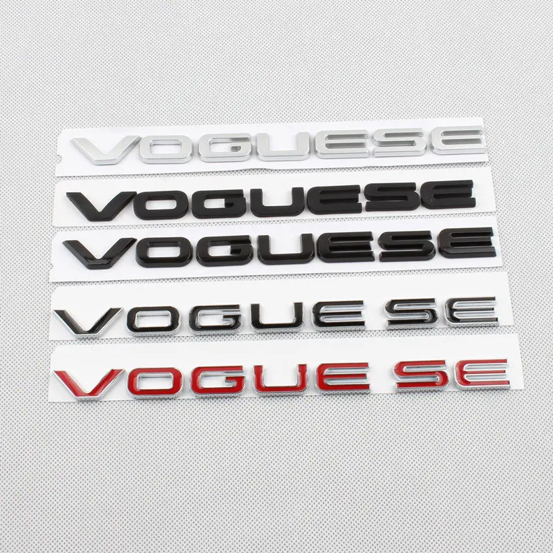 VOGUESE letter logo car sticker for Land Rover Range Rover Executive Extended Edition modified rear accessories decorative decal