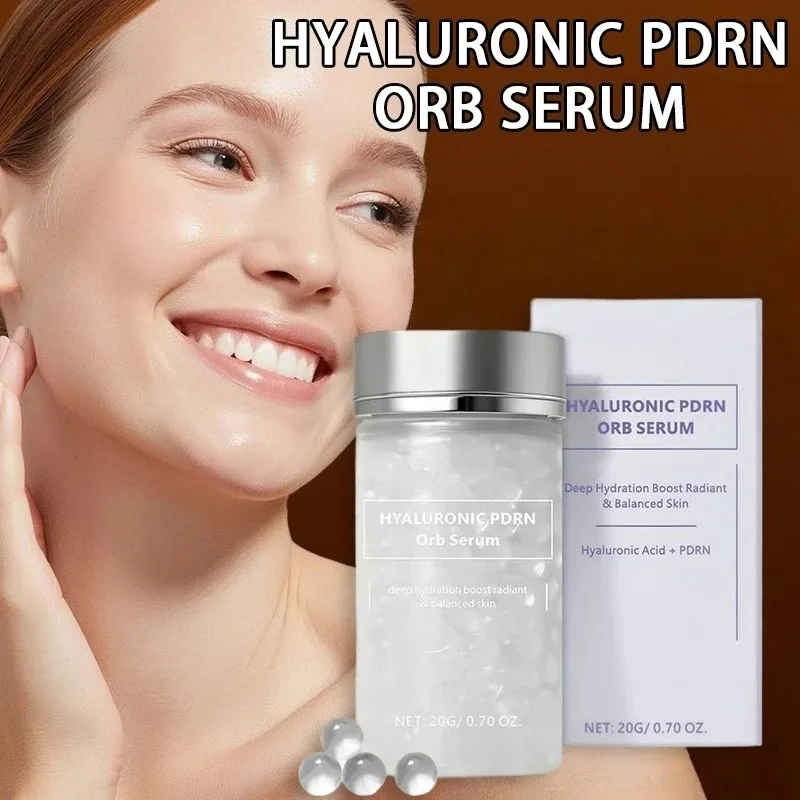 

Korean PDRN Hyaluronic Serum Spherical Particles Beads Face Essence Deep Hydration Salmon DNA Plumping Firming Moisturizer