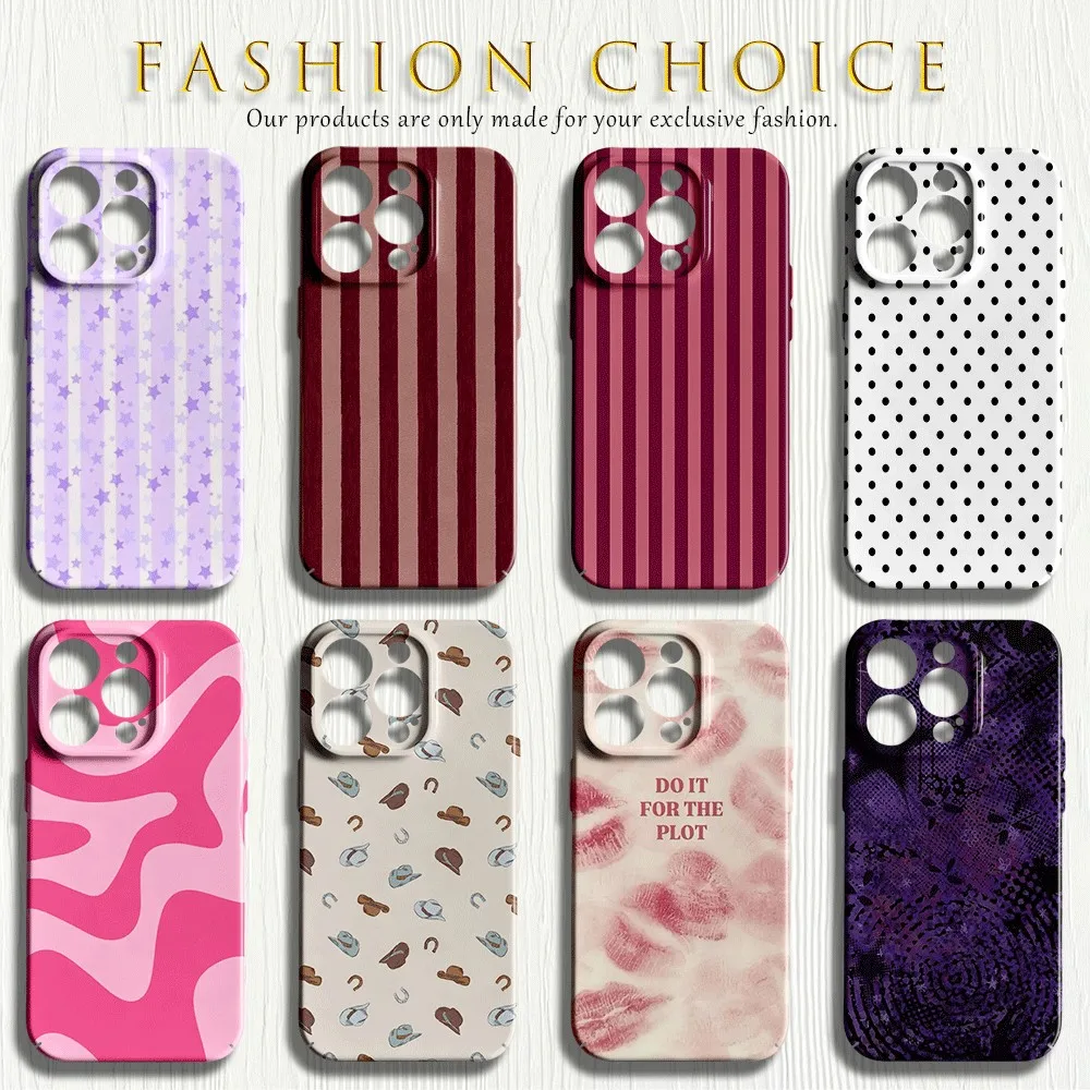 Maroon Ribbon Glossy Film Hard Phone Case for Samsung Galaxy A27 A37 A57 A17 A07 A16 A56 A26 A36 A55 A35 A15 A54 4G 5G