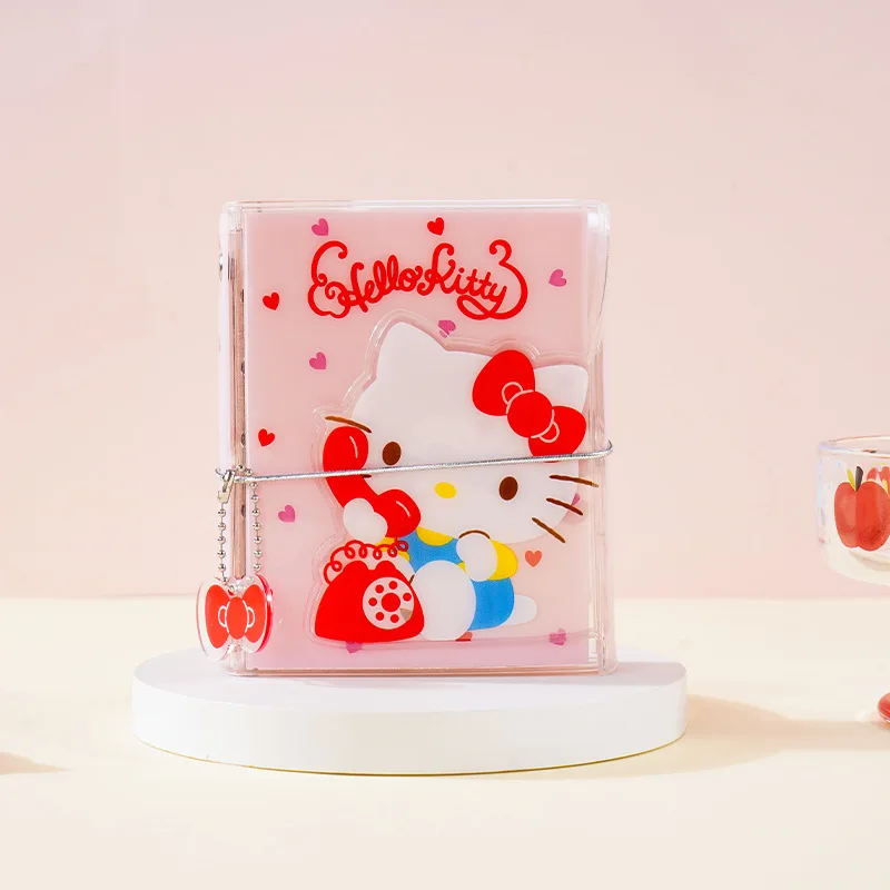M5 Sanrio Hello Kitty Transparent Twill Weave Loose Leaf Shell Book Includes Inner Pages Notepad Portable Disassembly Notebook - view 5