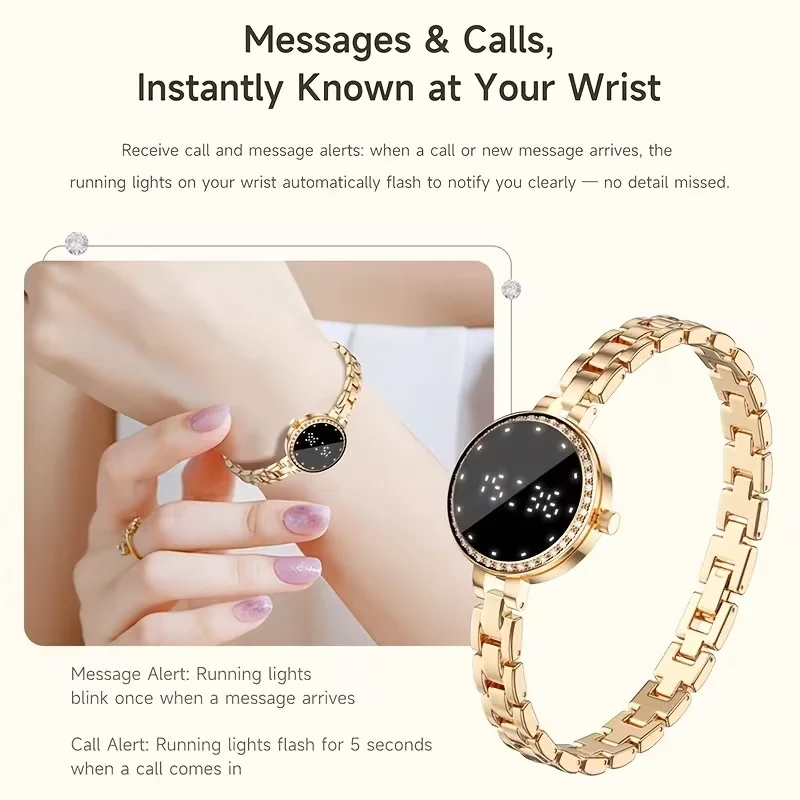 NEW L6 Fashionable Ladies Smart Bracelet Health Monitoring Female Heart Rate Blood Oxygen Sleep Wrist watch For Android iOS gift