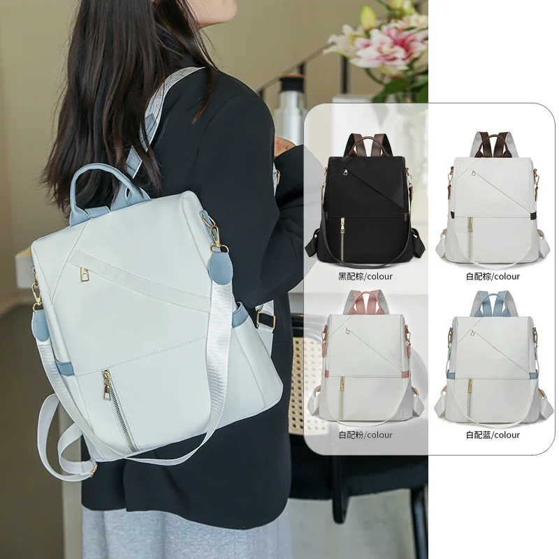 

Summer Travel Backpack For Women Oxford Waterproof Kawaii Teen Girls Bag Anti-Theft Schoolbag Female Shoulder Bags