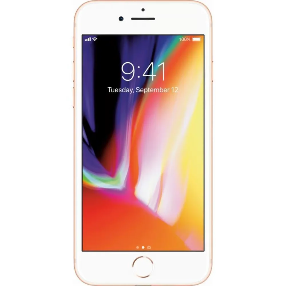 Telefono cellulare originale Apple iPhone 8 4.7 "Display retina liquido 64 GB Doppia fotocamera A11 Telefono cellulare 95% Nuovo