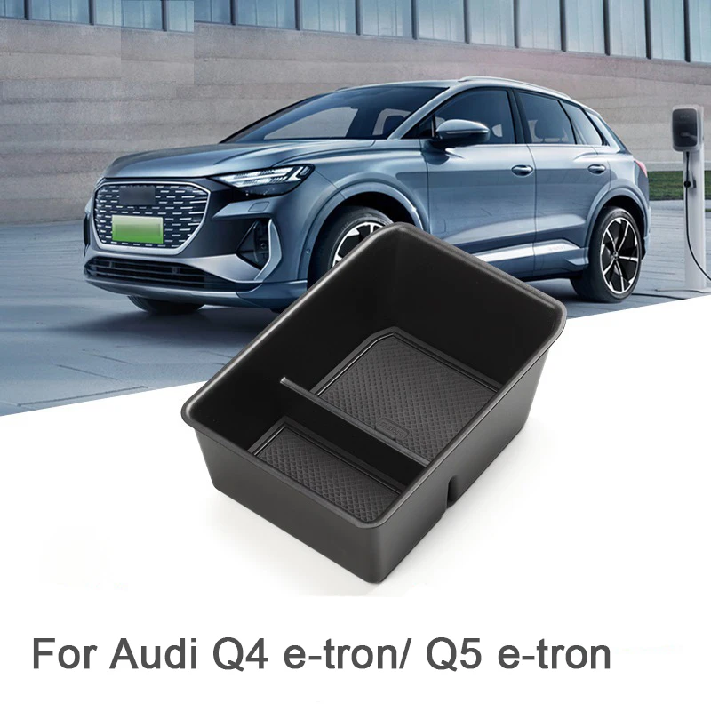 

For Audi Q5e-tron/Q4e-tron Armrest Box Car Interior Accessories Storage Organizer Case Center Console Lower Storage Box