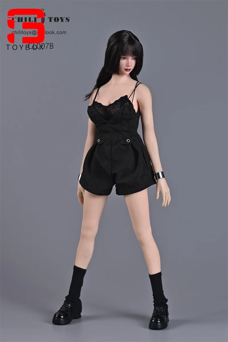 W magazynie CHILI TOYS CL007 1/6 Female Sling Jumpsuit Clothes Model Fit 12'' TBL PH JIAOU Soldier Action Figure Body Dolls