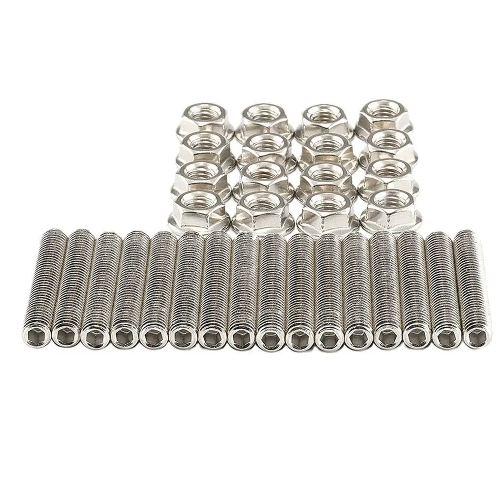 Stainless Steel Exhaust Manifolds Stud for Ford 4.6, 5.4L V8 2 Manifolds