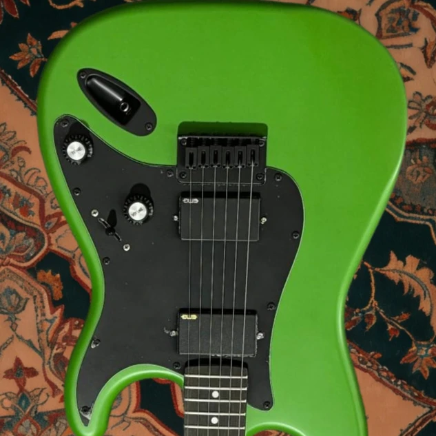 

Matte Green STS Electric Guitars Free Shipping Black Hardware 6 String Rosewood Fretboard 22 Frets Blue Jazz