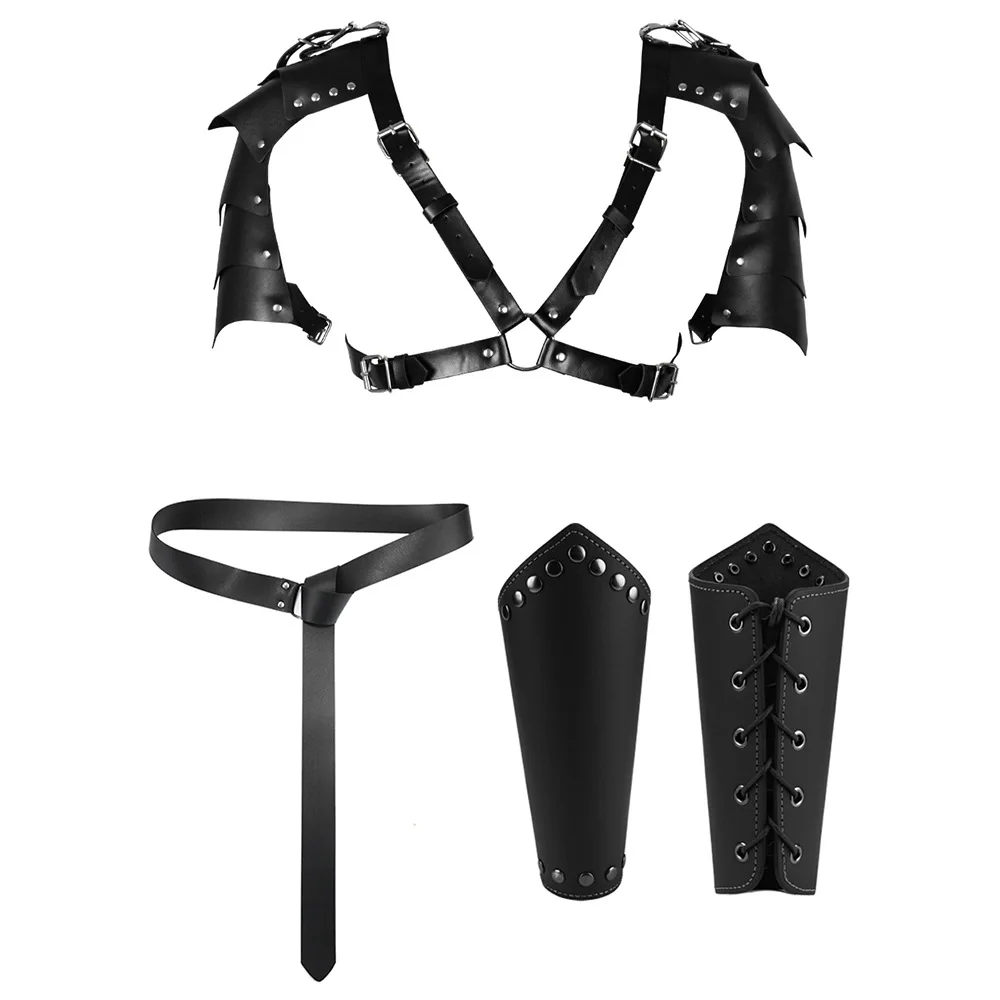 

Halloween Costume Accessory Set, Medieval Retro Knight Belt, Essential Props for Viking Carnival Cosplay