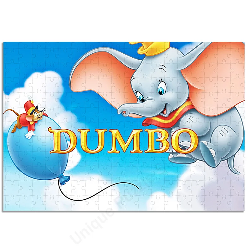 Disney Dumbo Puzzle Jigsaw 35/300/500/1000 Pcs Jigsaw Diy Manual Puzzle Educational Toys Funny Family Games Home Decoration