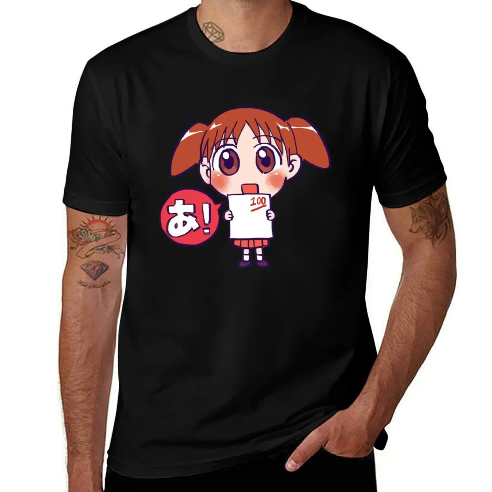 

I draw chiyo chan from the anime azumanga daioh T-Shirt plus size clothes oversized t shirt Luxury man mens plain t shirts
