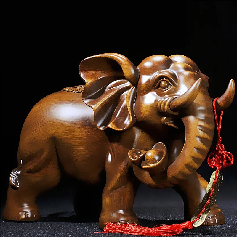 

Zhaocai Elephant Decoration Resin Crafts Gift for opening a company store Feng Shui ornaments Home decoration accessories