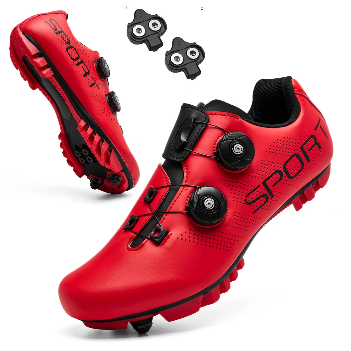 Radfahren Sneaker Mtb mit Stollen Männer Carbon Sport Speed Bike Schuhe Frauen Mountain Racing Flache SPD Rennrad Schuhe – Detail 5