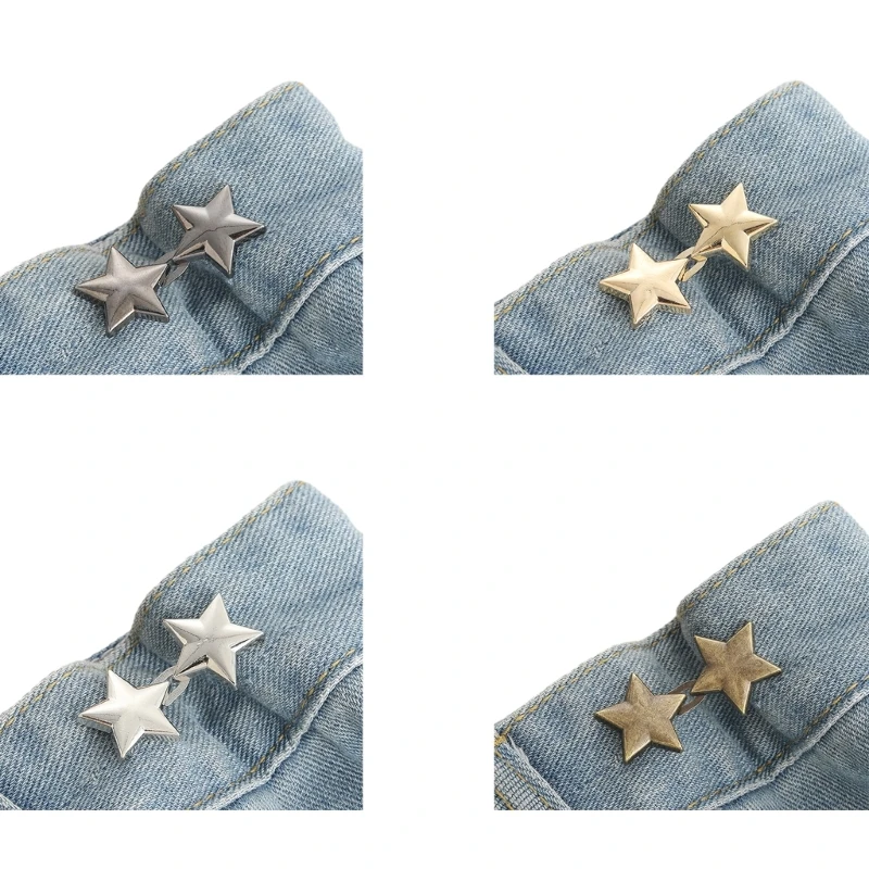 Star Pant Pin Jean Button Pins Bouton instantané Pas couture Bouton taille Boucle taille