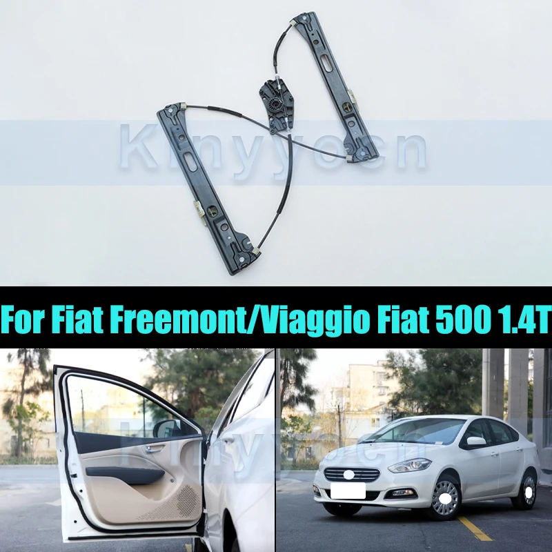 Elevalunas eléctrico delantero para Fiat Freemont/Viaggio Fiat 500, soporte elevador de vidrio para ventana, soporte de elevación de vidrio