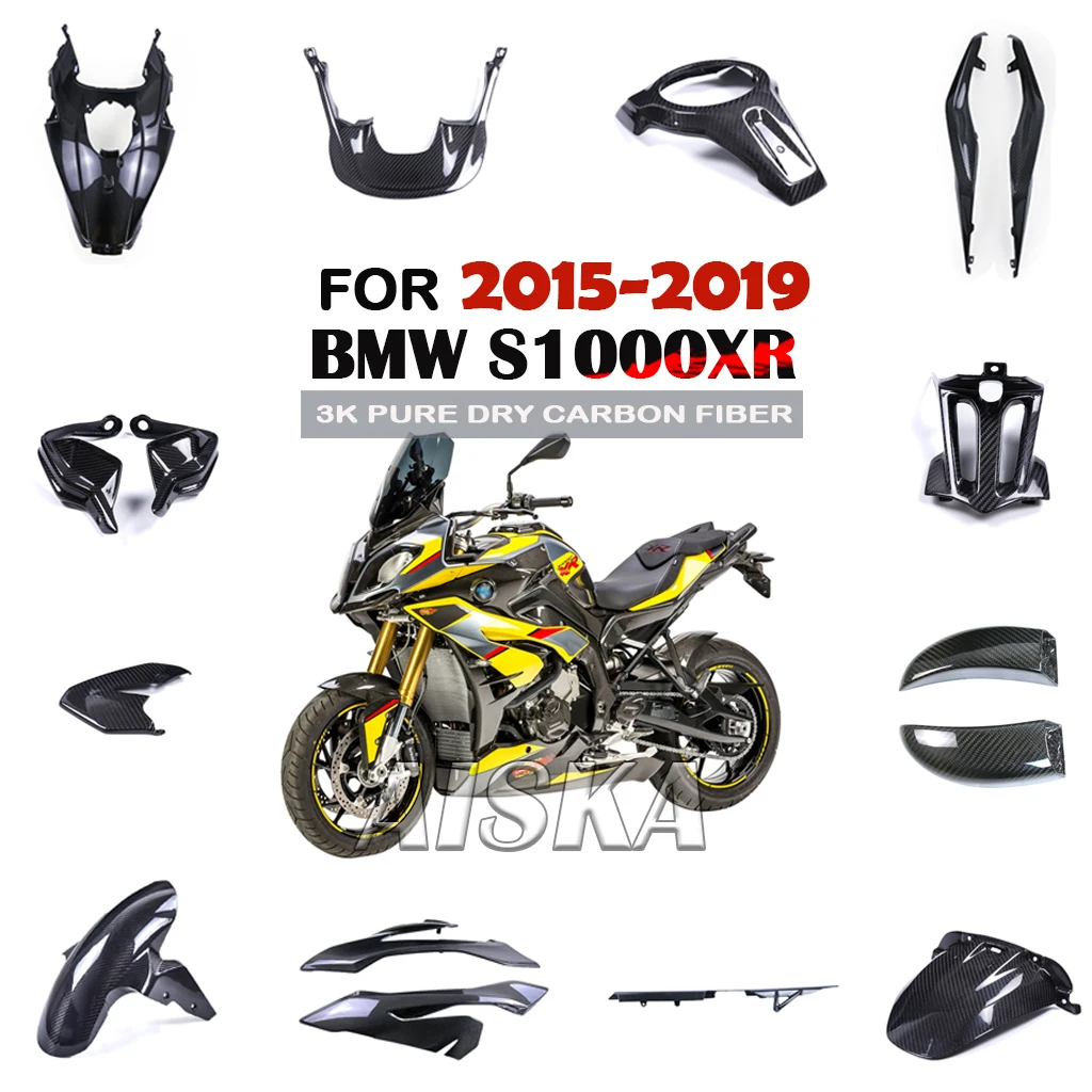 

Аксессуары для мотоциклов, крыло, топливный бак, боковая панель, комплект обтекателя, защита рук, 3K углеродное волокно для BMW S1000XR 2015-2019 2017 2018