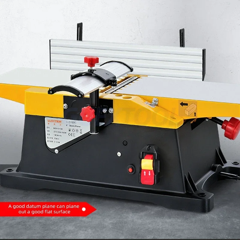 Woodworking Planer 220V Press Small Household Planer Electric Planing Machine Table type Planer Automatic Feed Grinding Machine