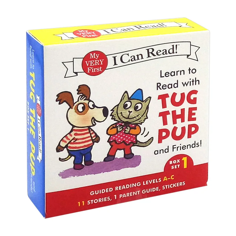 

12books/set Learn to Read with Tug the Pup and Friends, Children's books aged 3 4 5 6, English picture book, 9780062266897