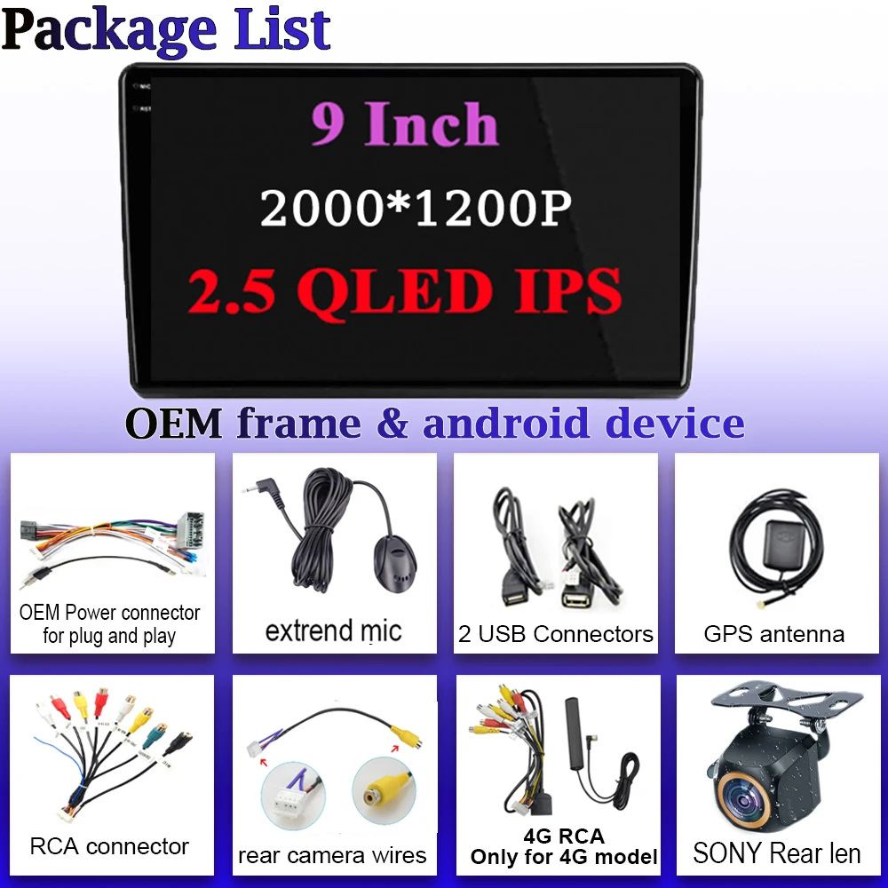 Car Radio Android 14 For Hyundai Elantra 2003-2006 Wireless Carplay Head Unit Multimedia Player GPS Navigation 5G Wifi Display image 6
