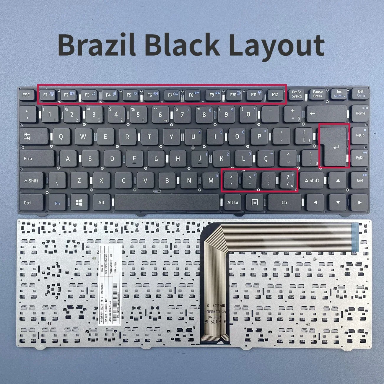 

Teclado Positivo Stilo One Xc3550 Xc3552 Xc3570 Xc5650 Abnt2 Idioma Português Brasil Cor Preto