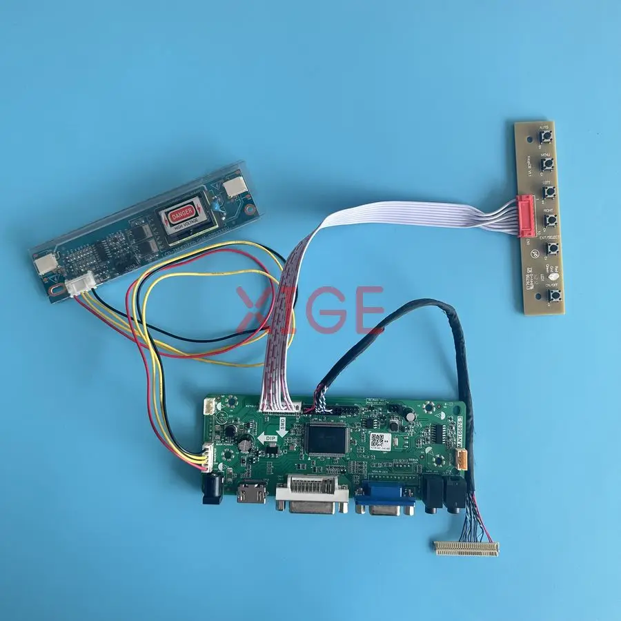 

For LTN154X9 LTN154AT08 LTN154XB LTN154X5 Matrix Controller Drive Board DIY Kit 1280x800 HDMI+DVI+VGA 2-CCFL LVDS-30Pin 1280*800