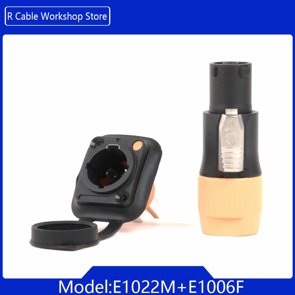2 Stuks 3 Pins IP65 Waterdichte Vergrendeling Powercon Connector 20A 250V Power Stekker Of Vrouwelijke Chassis Socket connector