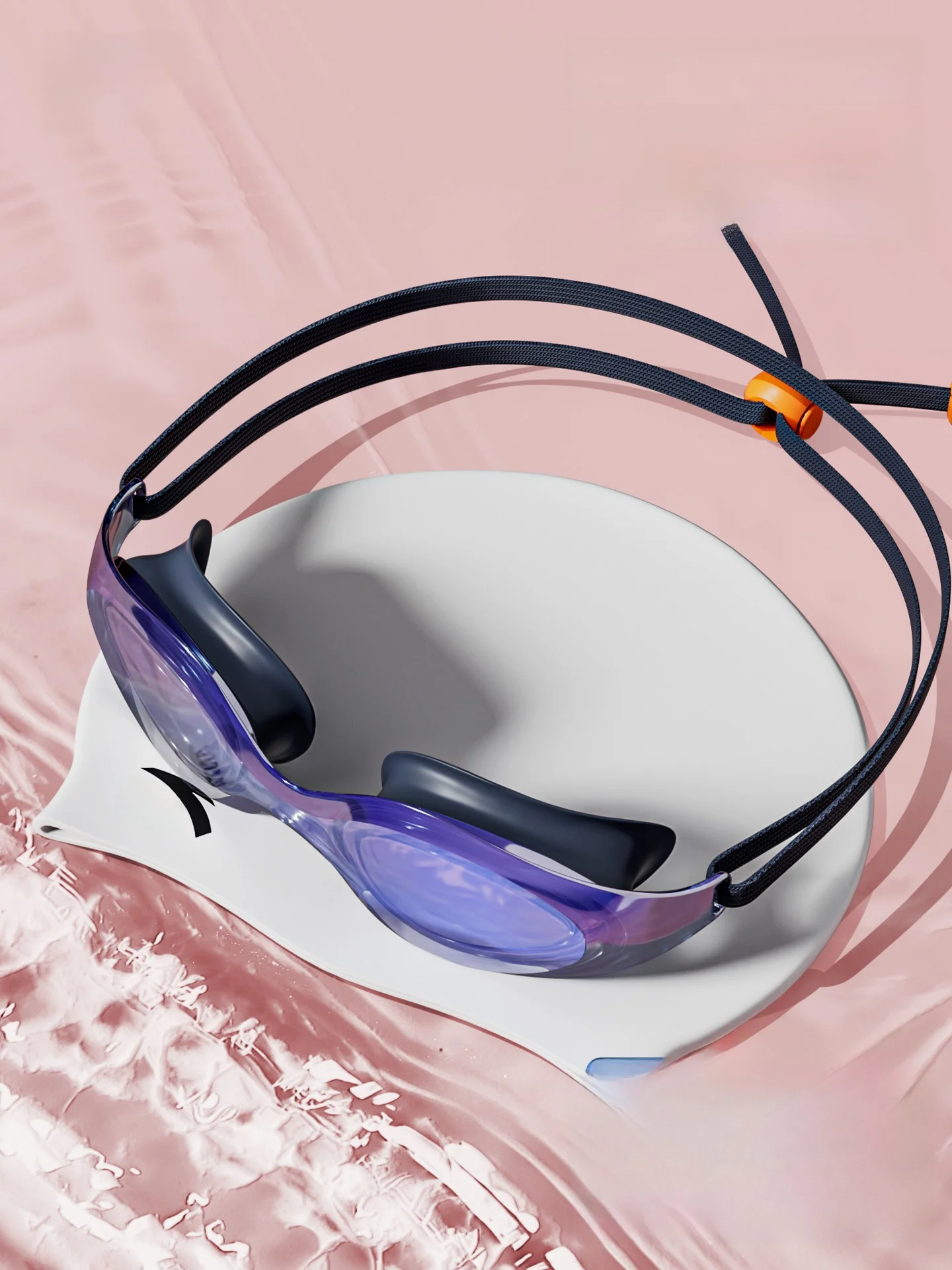 water-eye-20-honeycomb-swimming-goggles-high-definition-anti-fog-waterproof-swimming-goggles-women's-mid-rim-professiona