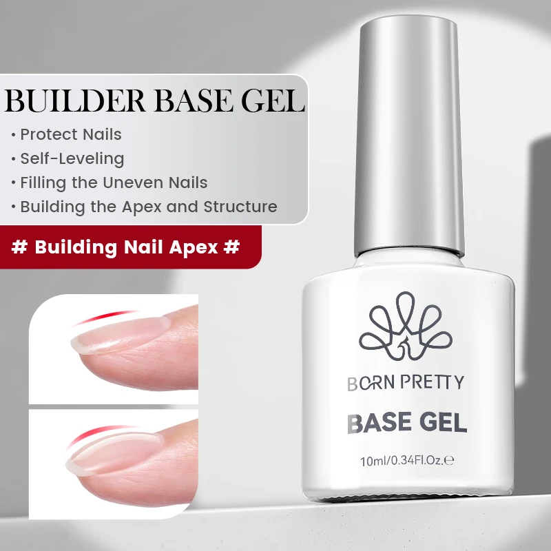 BORN PRETTY 10 ml Funktionsgel-Basisgel für Decklack, Gummigel, Verstärkungsgel für Nägel, Werkzeuge, Soak Off UV-LED-Nagellack – Detail 5