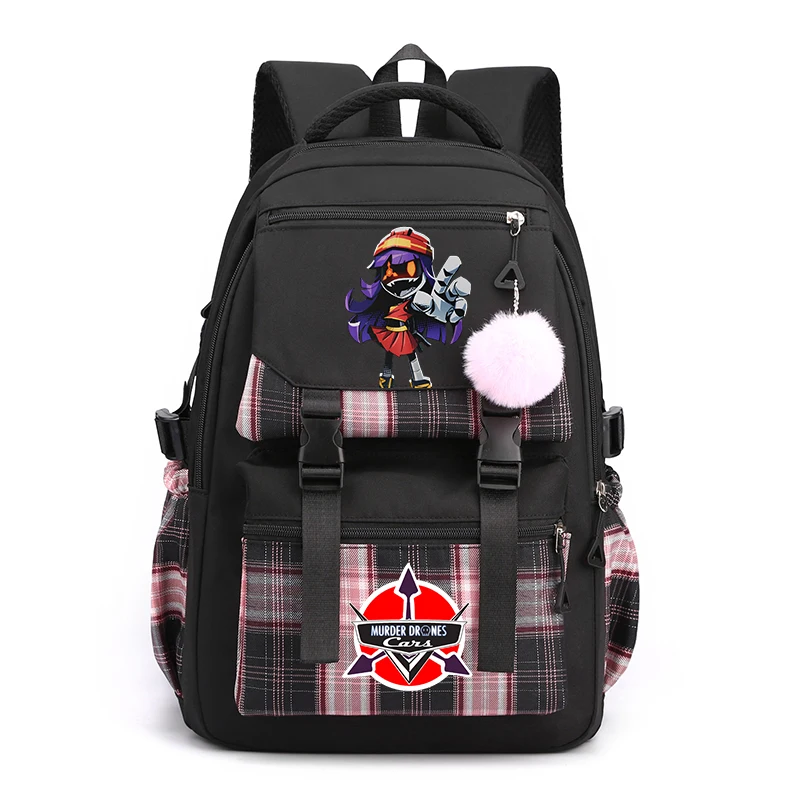 

2025 New Murder Drones Cartoon Backpack Large Capacity Student Book Bags TV Series Casual Daypack Boys Girls School Shoulder Bag