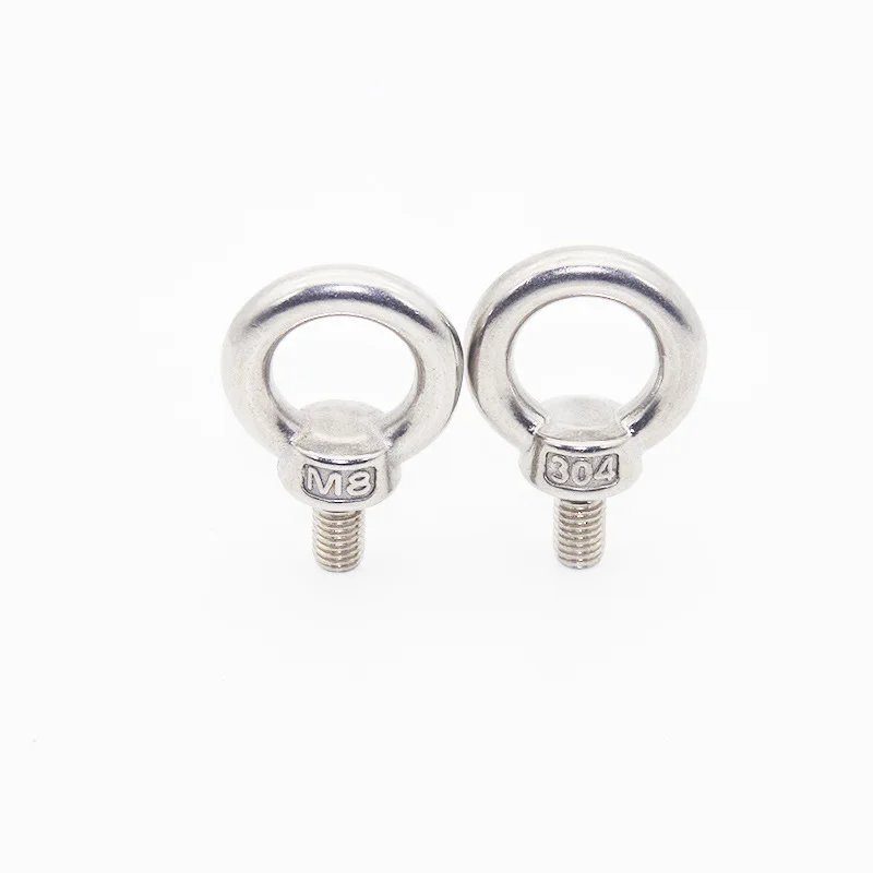 1-5PCS Lifting eye nuts/screw Ring eyebolt Ring hooking nut screws M3 M4 M5 M6 M8 M10 M12 304 Stainless steel