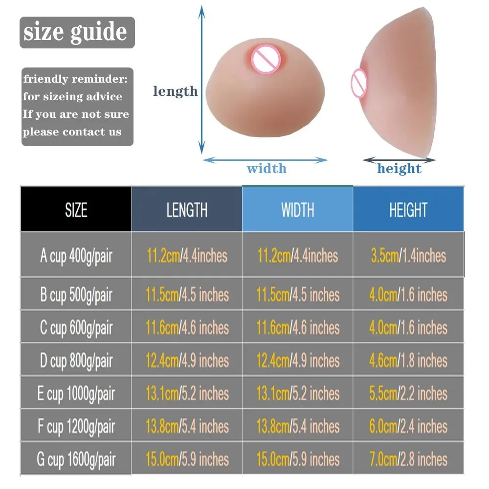 Realistic Full Silicone Breast Forms Artificial Huge Fake Boobs Tits Pads For Cosplay Transgender Crossdresser Drag Queen