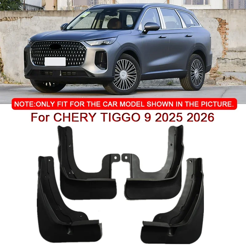 

Fit For CHERY TIGGO 9 2025 2026 Car Styling ABS Car Mud Flaps Splash Guard Mudguards MudFlaps Front Rear Fender Auto Accessories
