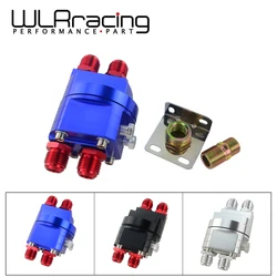 WLR RACING - ALUMINUM OIL FILTER RELOCATION MALE FITTING ADAPTER KIT 3/4X16 AND 20X1.5 Filter Cooler Sandwich ADAPTER WLR6724
