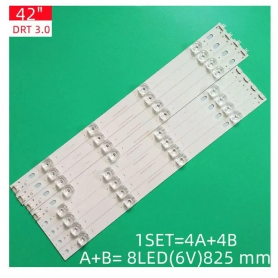 

Replacement LED Kit for LG LC420DUE 42LF650 42LB561V 42LB5610 INNOTEK DRT 3.0 42 inch A B 6916L-1957C 6916L-1956C, 8 pcs.