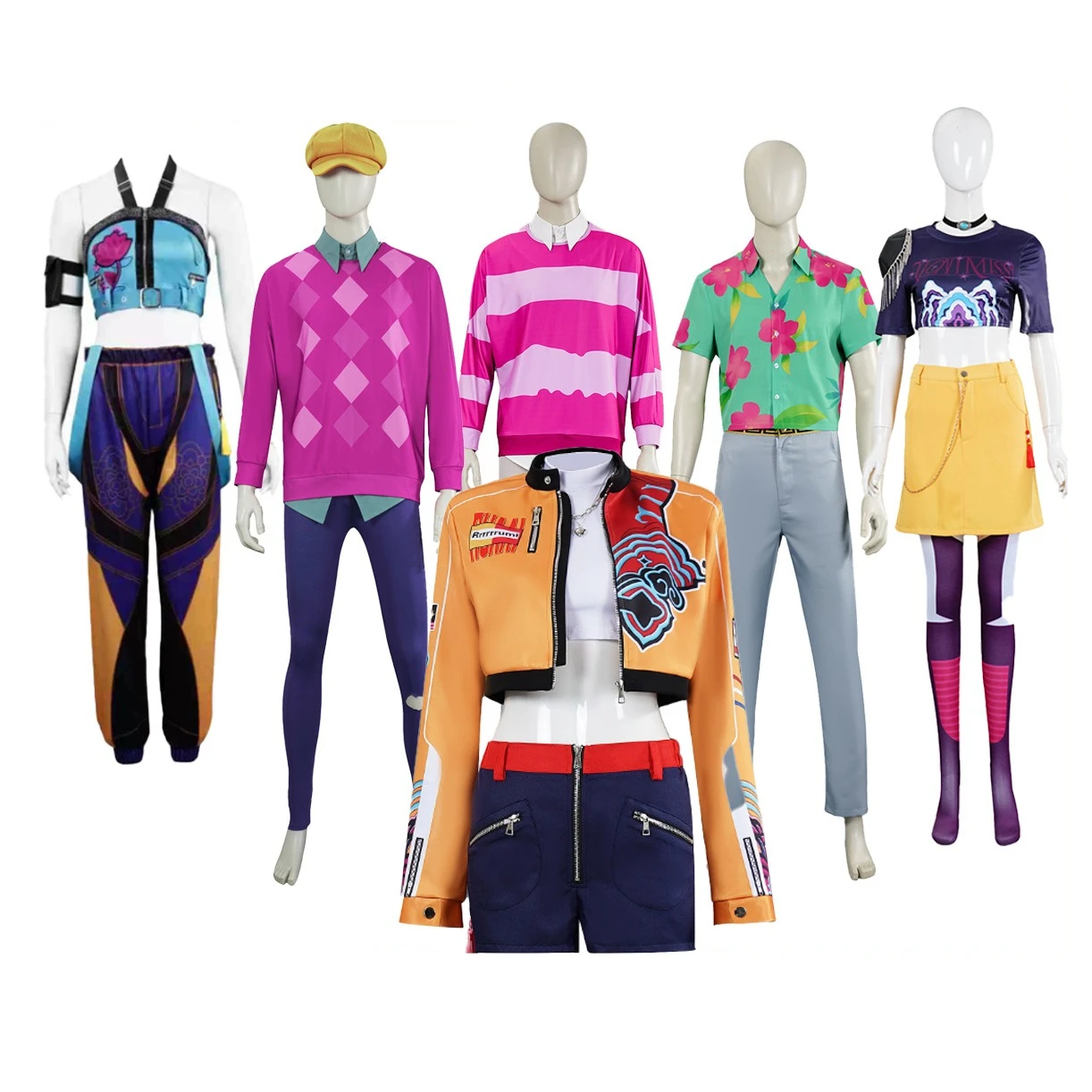

KPop Demon Hunter Cosplay Costume Rumi Mira Zoey Baby Abby Role Play Full Set Clothes Halloween Stage Dress Up Anime Con Outfits