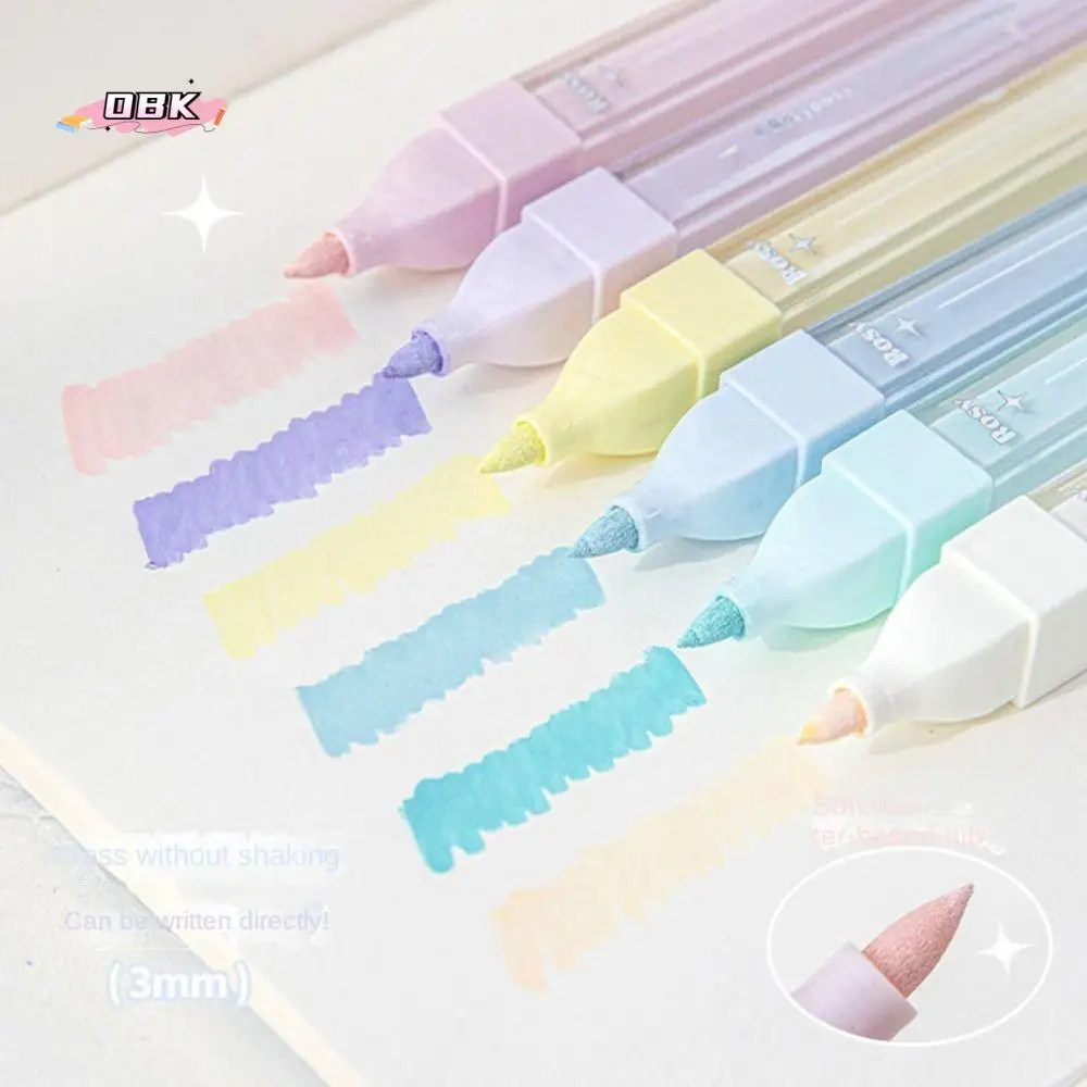 

Hand Tent Solid Color Marker Pen 3MM Cream Color Painting Pen Water-based Decorative Highlighter Lettering